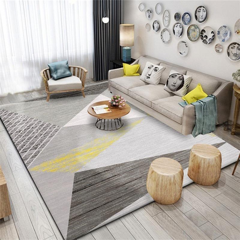 Minimalist Style Non-Slip Rug Modern Living Room Carpet Sofa Mat Bedroom Floor Covering Traditional Home Decor Fashion Beautiful