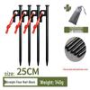 Steel Tent & Tarp Pegs: Thickened, Windproof, Long Camping Peg Set for Outdoor Use