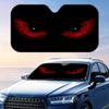 Red Long Eyebrow Eye Sun Visor Car Front Windshield Sun Shade Foldable Reflective UV Protection Heat Insulation Cover