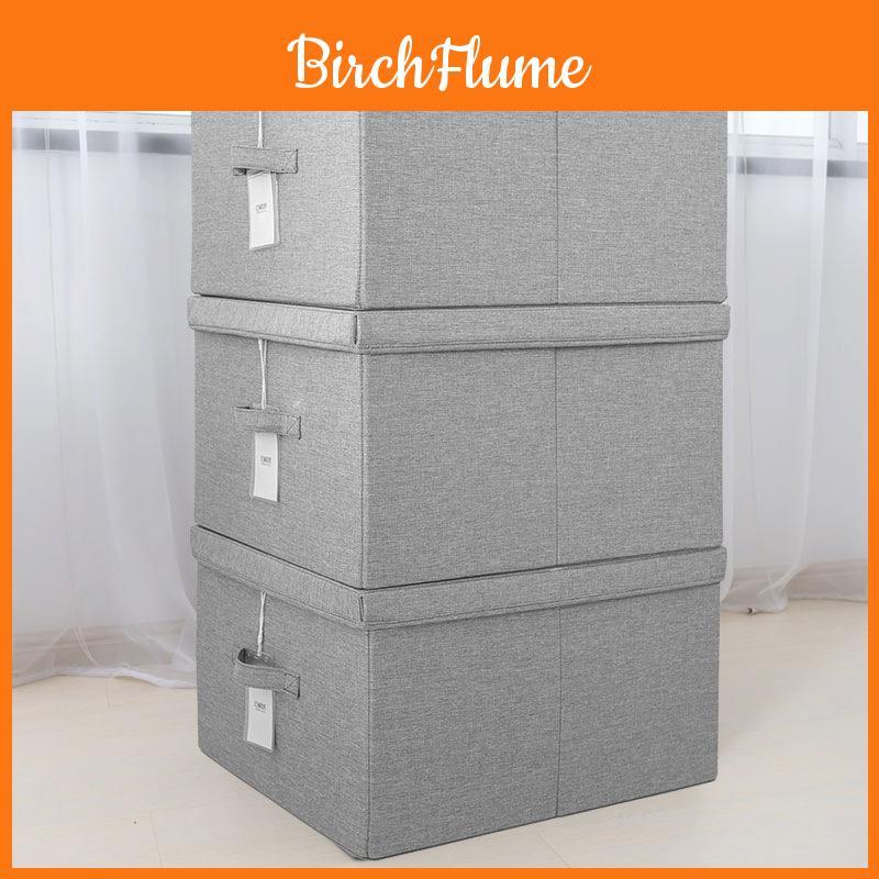 Modern Fabric Storage Box With Lid For Clothes And Organizing In Dorm Rooms