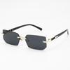 Trendy Frameless European & American UV Protection Sunglasses for Men and Women