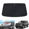 KUST Windshield Sunshade for Jeep Grand Grand Cherokee L Accessories Compatible with Jeep Foldable Sunshade Blocks UV Sun Visor Protector Keeps Your