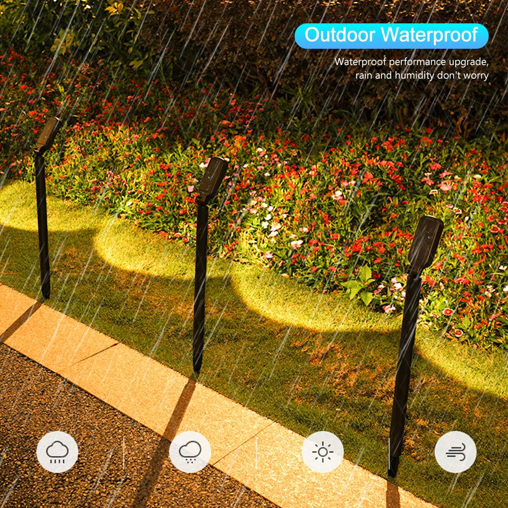 Solar Lights Outdoor Garden Pathway Light Waterproof Solar Powered Lamp LED Landscape Path Spotlight Driveway Patio Yard