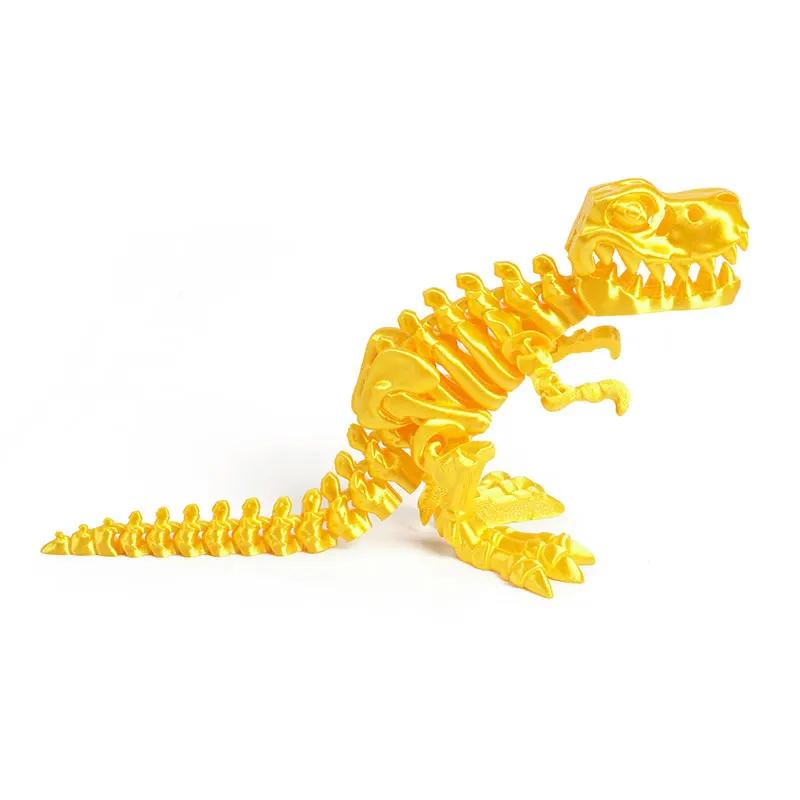 3D Printed Dragon Dinosaur Model Joints Can Move Freely Desktop Craft Ornament Gifts for Kids For Landscaping Decoration