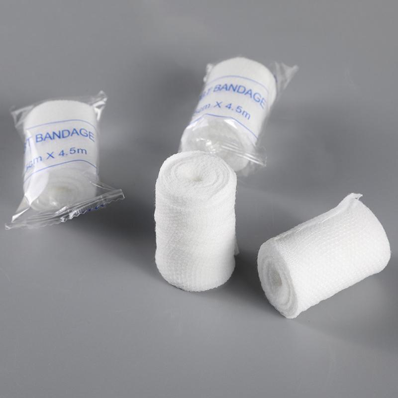 20 Rolls/Lot 5Cmx4.5M Pbt Elastic Bandage First Aid Kit Gauze Roll Wound Dressing Nursing Emergency Care Bandage