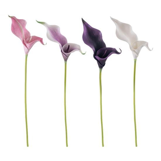 Pcs Artificial Calla Lily Flowers Real Touch Fake Calla Lily with Stem