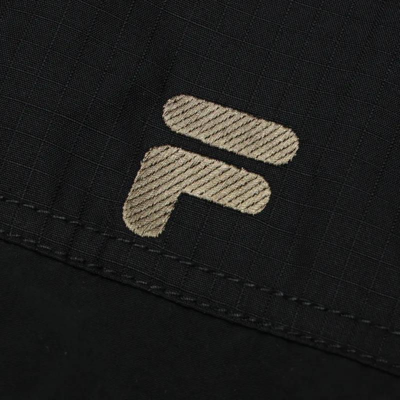 Fila Fusion Letter Zipper Hooded Loose Sports Jacket Men Jacket Black T11M423701FBK
