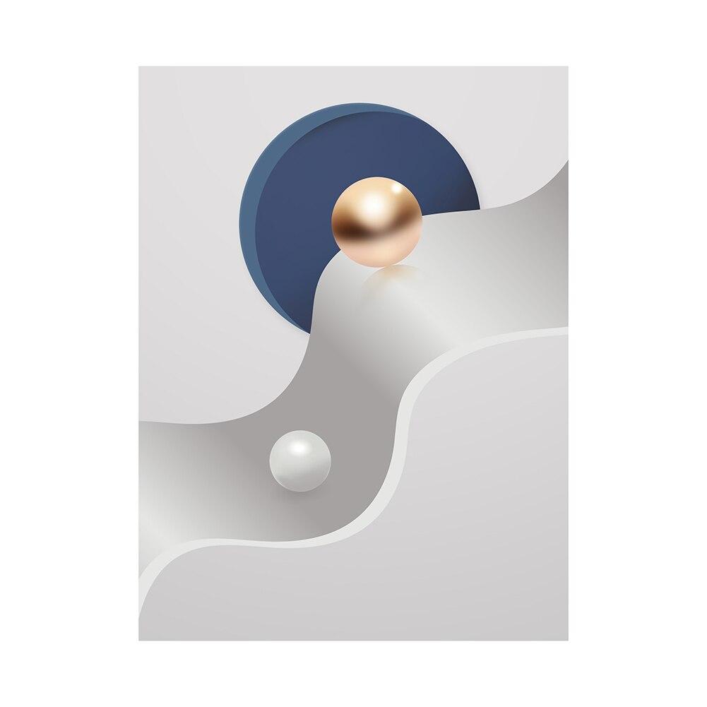 Abstract Geometry Decorative Paintings Nordic Luxury Woman Posters and Prints Wall Art for Living Room Porch Decor