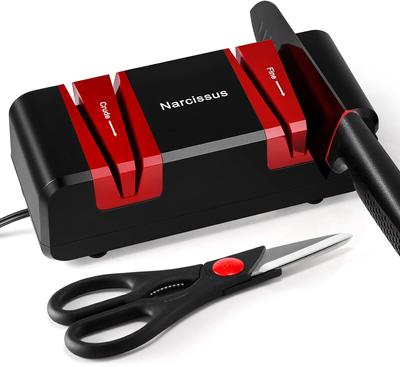 Home Professional Electric Knife Sharpener, 2-Stage Quick Sharpening And Polishing, Sharpens Scissors And Slotted Screwdrivers