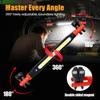 1/2Pc High Lumen Rechargeable LED Work Light for Car Emergency Repair, Powerful Magnetic Flashlight with Hooks and Magnetic Base