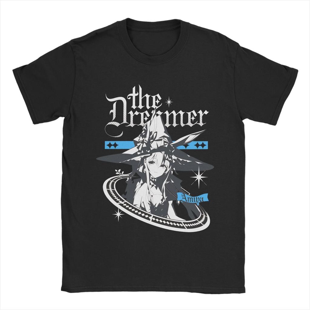 Mens TShirts Ardelia Arknights Cool Pure Cotton Tees Short Sleeve  T Shirts Crew Neck Clothing Plus Size