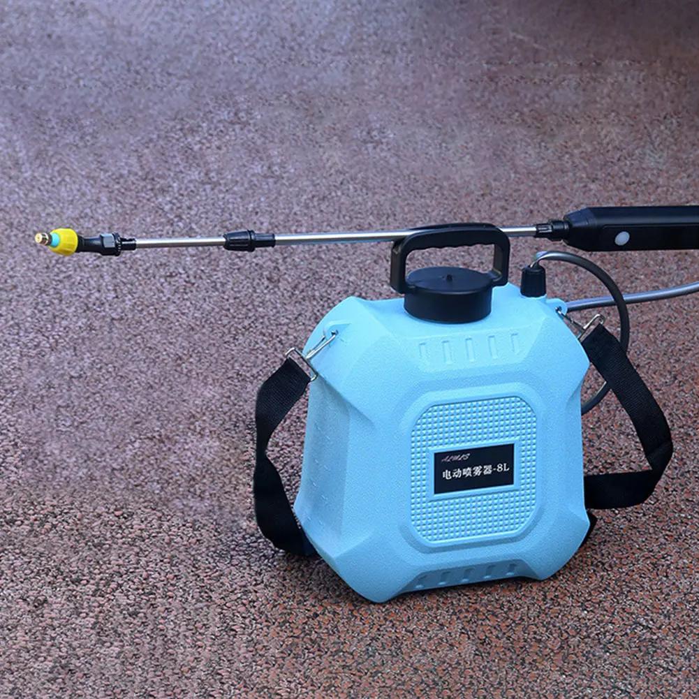 Bateriový postřikovač 5/8L s USB dobíjecí rukojetí a teleskopickou tyčí, postřikovač vody pro zahradu, trávník a další čištění
