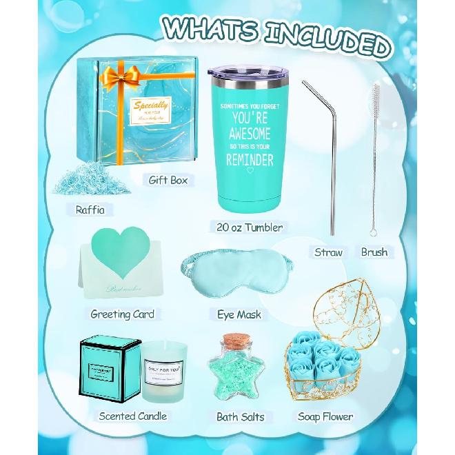 Birthday Gifts for Women, Women Gifts for Christmas, Happy Birthday Gift Basket, Relaxation Gifts for Women, Mom, Her, Best Friend, Sister Gifts,