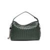 Trendy women's bags factory direct sales first layer sheepskin pure hand-woven bag portable crossbody versatile pillow bag