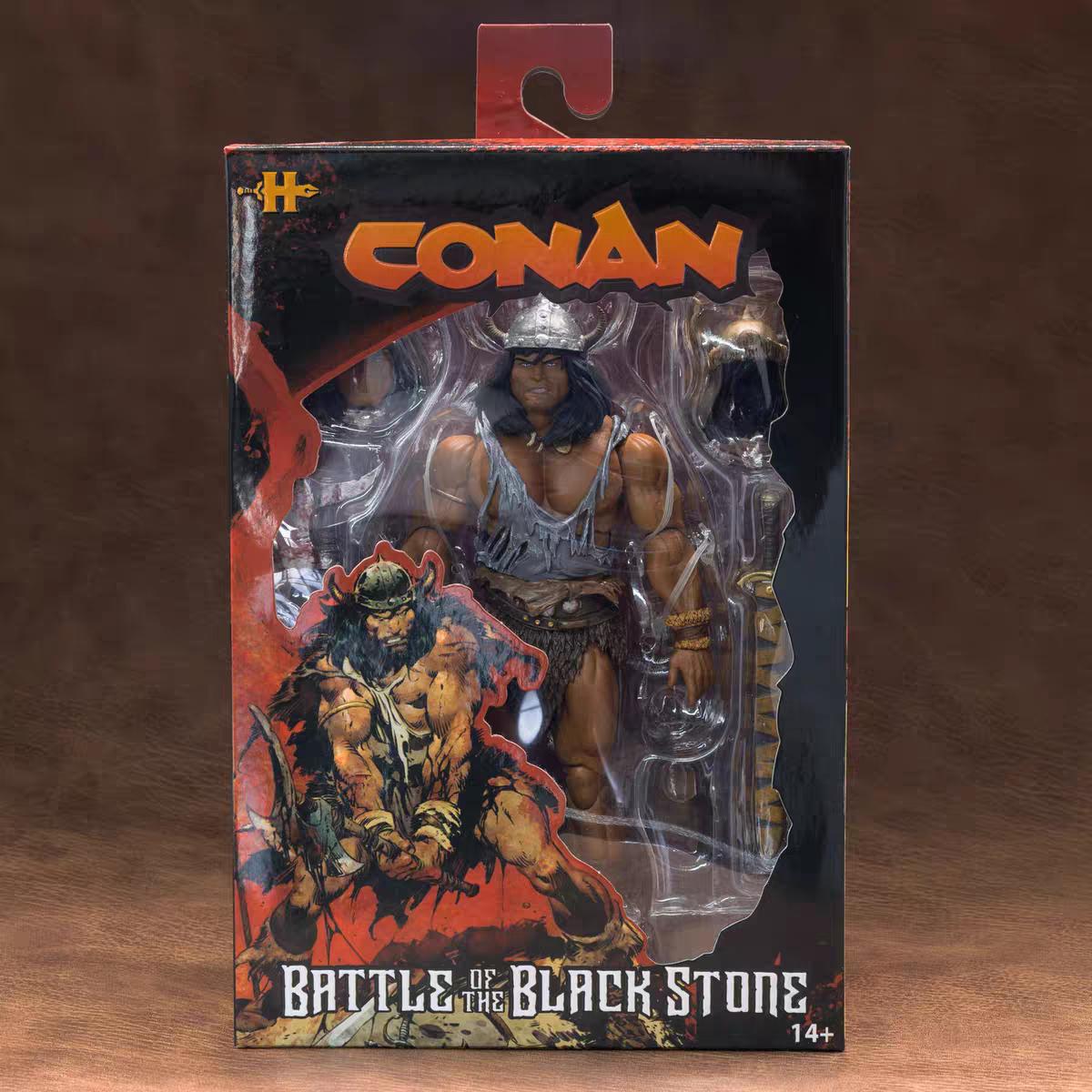 

HC Studio 1/12 Conan Barbarian Blackstone Battle Movable Doll Action Figure Model Desktop Decoration Collectible Art Craft Gif