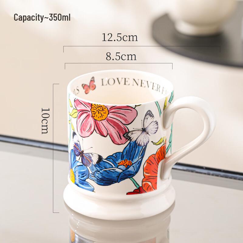 

Changqi Oil Painting Floral Ceramic Mug Set