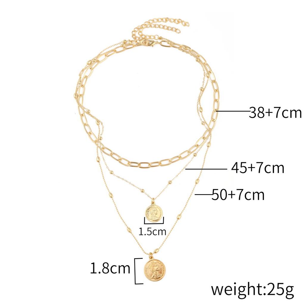 Necklace for Women Necklaces Ins Wind Multilayer Double Layer Necklace Collarbone Chain Love Heart Necklace Female Niche Design Sense Elegant Necklace