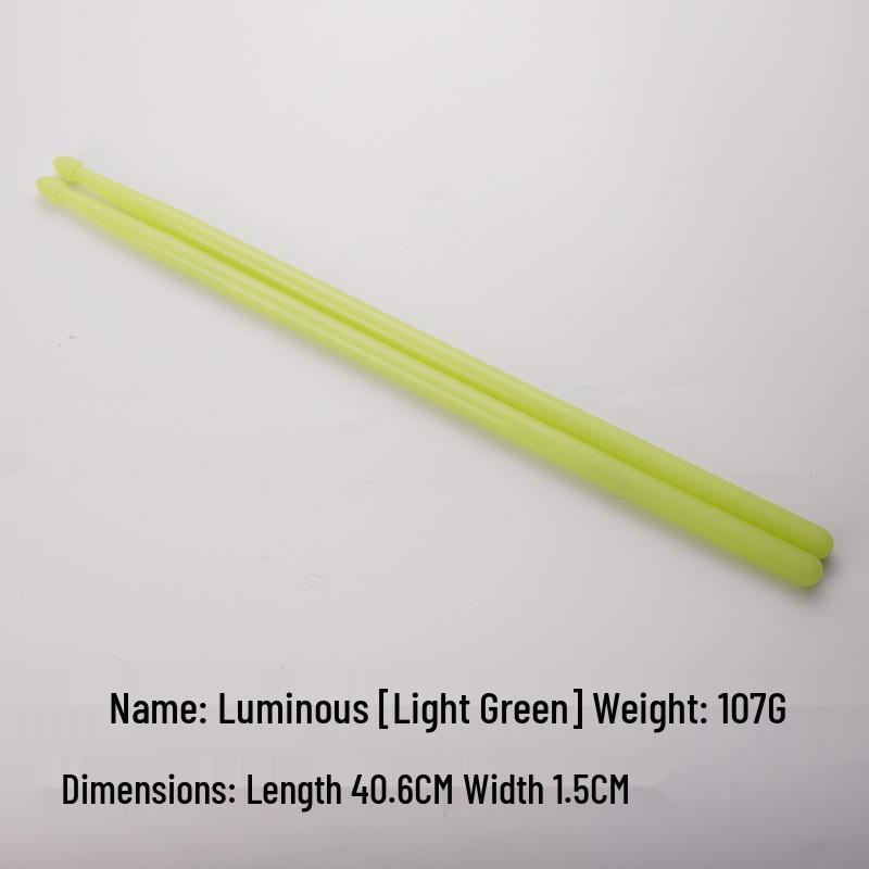 Luminous Colored Maple Wood Drumsticks with Nylon Tips - Beginner Model