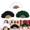0s Retro Style Folding Fan Woman Dancing for Costume Show Party Wedding Decoration