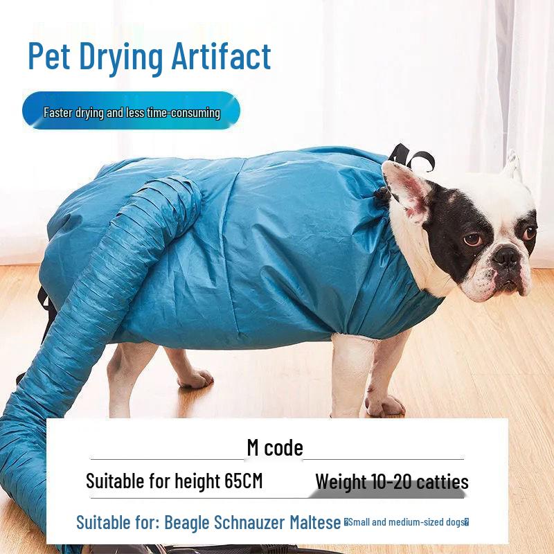 Pet Drying Bag with Automatic Hair Dryer for Large Dogs and Cats - Quick-Dry Bath Solution