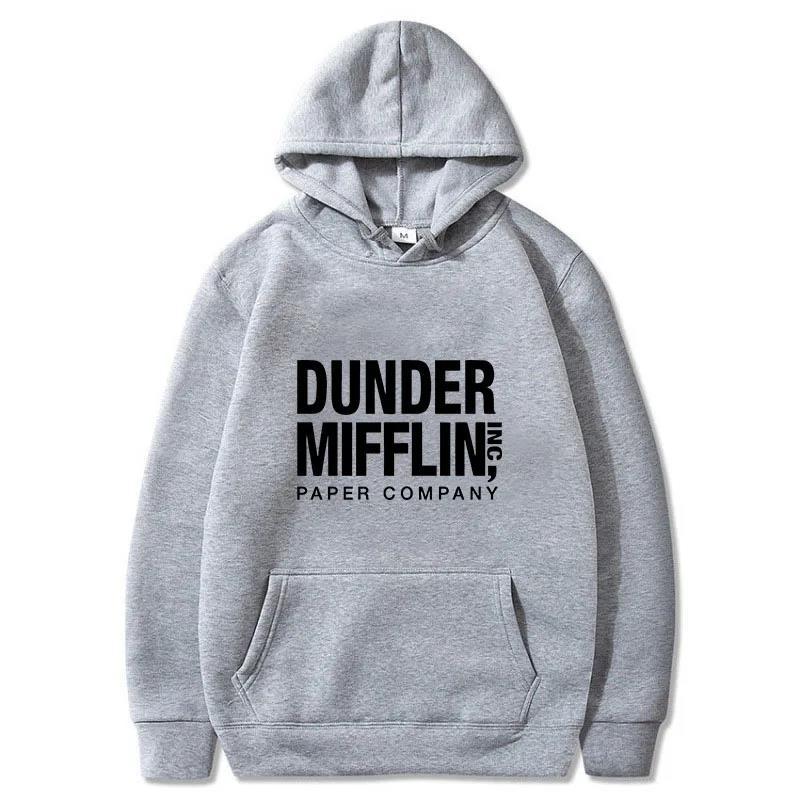 The Office Dunder Mufflin INC Hoodie Dwight Schrute Autumn Winter Fleece Streetwear Tops