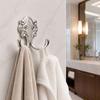 Antique Zinc Alloy Hooks with Screws Wall Mounted Double Head Hook Hanging Clothes Towel Bags Hook Kitchen Bathroom Storage Rack