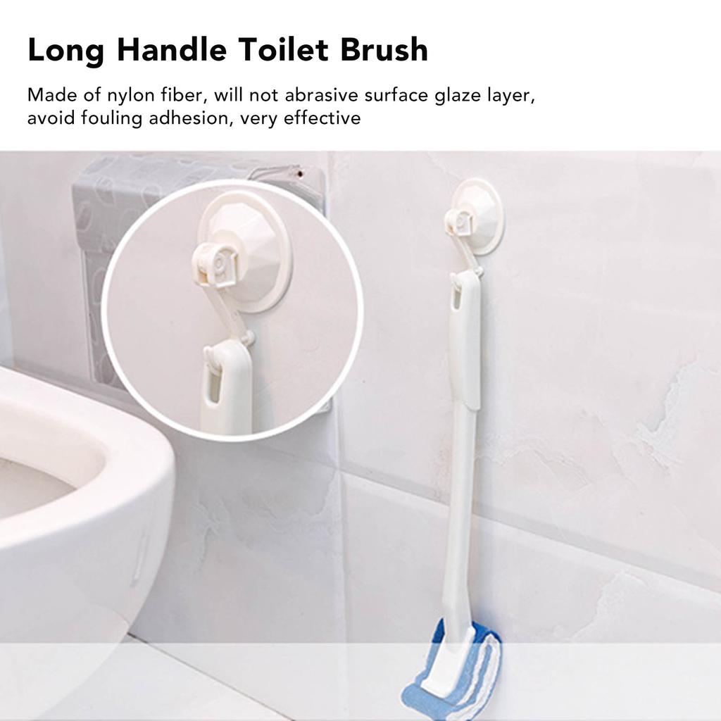 Handle Toilet Brush Closet Bowl Tub Cleaner Scrubber Soft   for Beauty Parlor