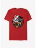 2026 New Rabbit Print Fashion Spring and Summer Unisexs Short Sleeve ParentChild Loose and Comfortable TShirt