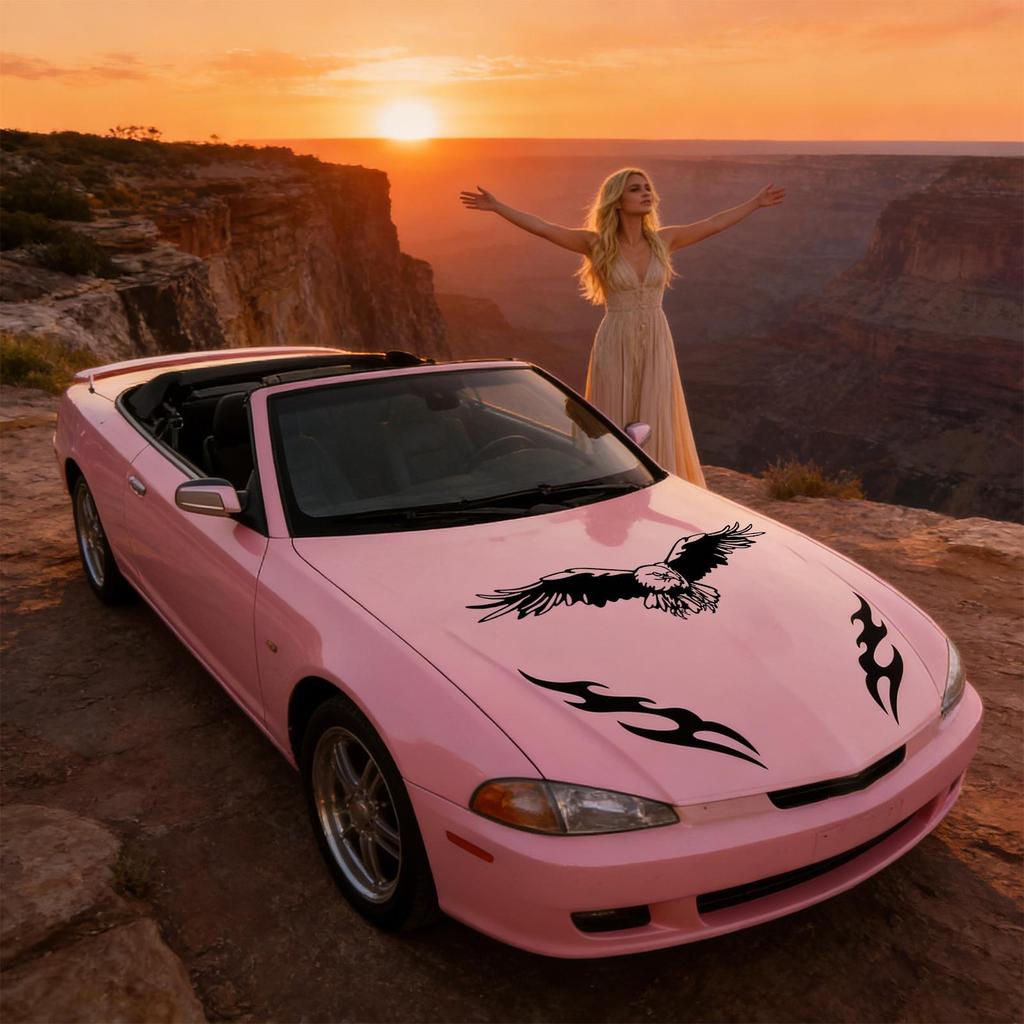 Cars Stickers UV-Resistant Eagle Adhesive Fashion Decor Eagles Bumper Sticker For Vehicles Auto Truck Hood DIY Modelling