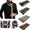 Casual Cashmere Men Striped Scarf Neck Warm Thick Winter Long Shawl Tassel Stole Soft Neck Wrap