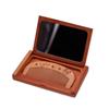 Peachwood Wooden Comb Mirror Set 2 in 1 Makeup Mirror Durable Foldable Pocket Mirror  Makeup Tool