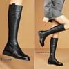 Women's 2026 Autumn/Winter Soft Leather Elastic Slimming Boots - Short Long Boots, Not Over the Knee