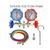 R410a R32 R404a R134a Hűtőközeg Manifold Nyomásmérő Készlet Kondicionáló Szerszámok Tömlővel És