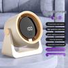 100-Speed Portable Desktop Fan: Wall-Mountable, Rechargeable for Home, Dorm & Outdoor Use