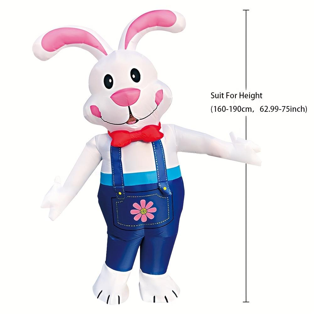 Inflatable Costume of The Easter Bunny, Halloween, Carnival Ball, Festive Party Attire, Birthday Party Outfit, Walking Puppet Inflatable Costume