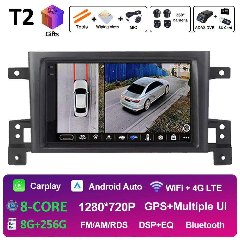Smart System GPS Navigation For Suzuki Grand Vitara 3 2005 2006 2007 2008 2009 - 2015 Wireless Carplay Car Video Player No 2 din