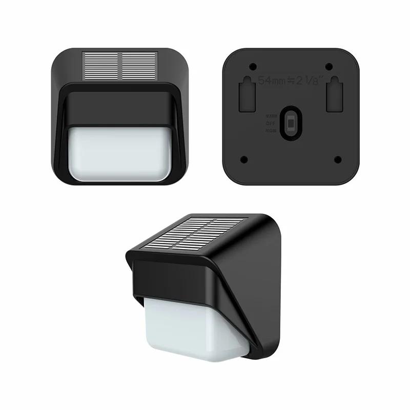 

LED Solar Wall Lamps Ultra Bright Outdoor Rainproof Courtyard Light RGB and Warm White Garden Decoration Staircase Fences Light