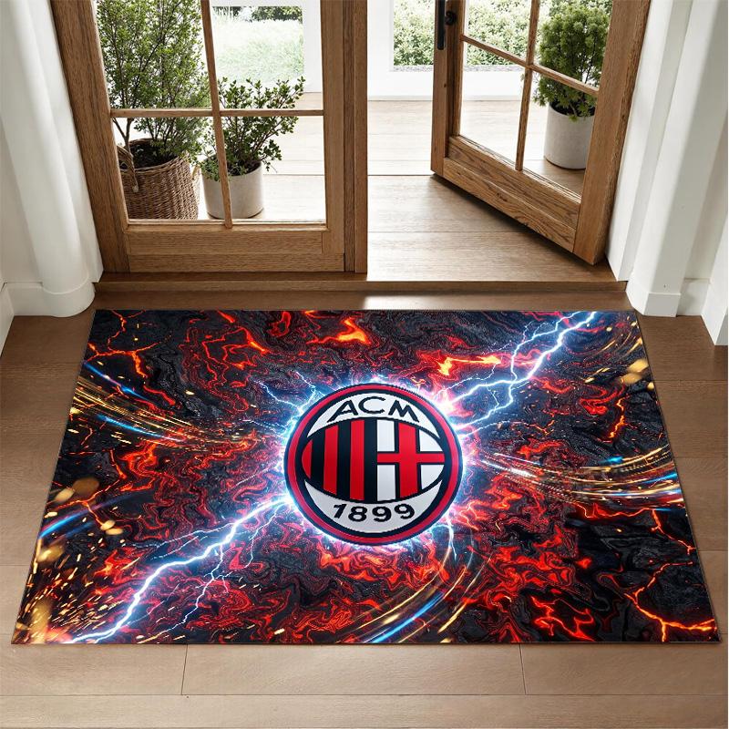 AC Milan Design Crystal Velvet Rug Soft Decorative Mat for Bedroom Entrance
