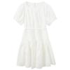 Sancai Women's Jacquard Raglan Sleeve Short Dress