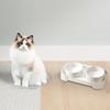Ceramic Cat Bowls Set for Food and Water, Elevated Design Cats Puppies