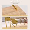 Upgraded 3 Tier Bracelet Organizer Stand Wooden Flannel Wrap Jewelry Display Stand Detachable Metal Necklace Storage Rack Women