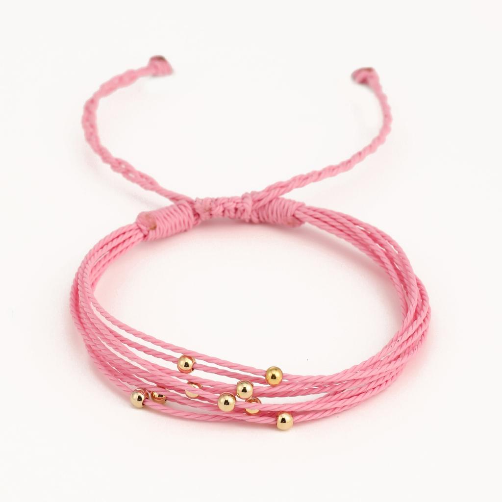 Vlen Wasserdicht Wachsschnur Geflochtenes Armband Mehrsträngig Verstellbares Handband Surf Strand Boho Schmuck für Damen Geschenk Umweltfreundlich