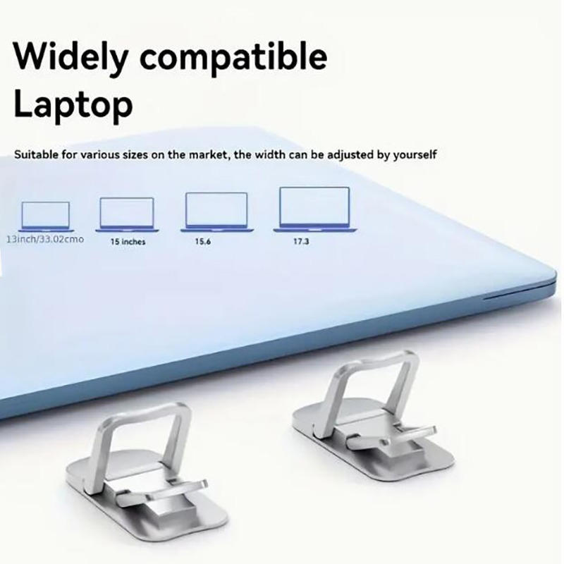 2 Pcs Adjustable Laptop Stand Portable Foldable & Lightweight Ergonomic Riser Holder for Notebook Computer MacBook Keyboard To Improve Desk Posture