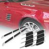 (2 Options) 2Pcs Car Side Air Flow Vent for Fender Hole Cover or 2pcs Car Hood Scoop Bonnet Vent Cover Sticker Exterior Parts