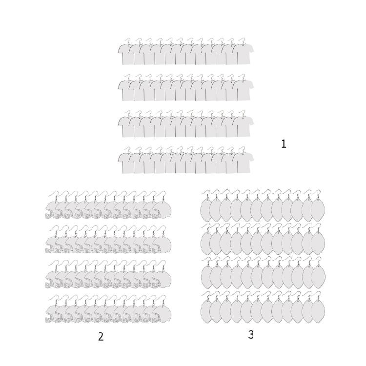 48 Pieces Sublimation Blanks Products Earrings Hooks DIY Jewelry Making Supplies