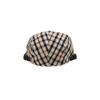 Daks Leather Brown Check Hunting Cap Size Adjustable Strap Dche6el01w2