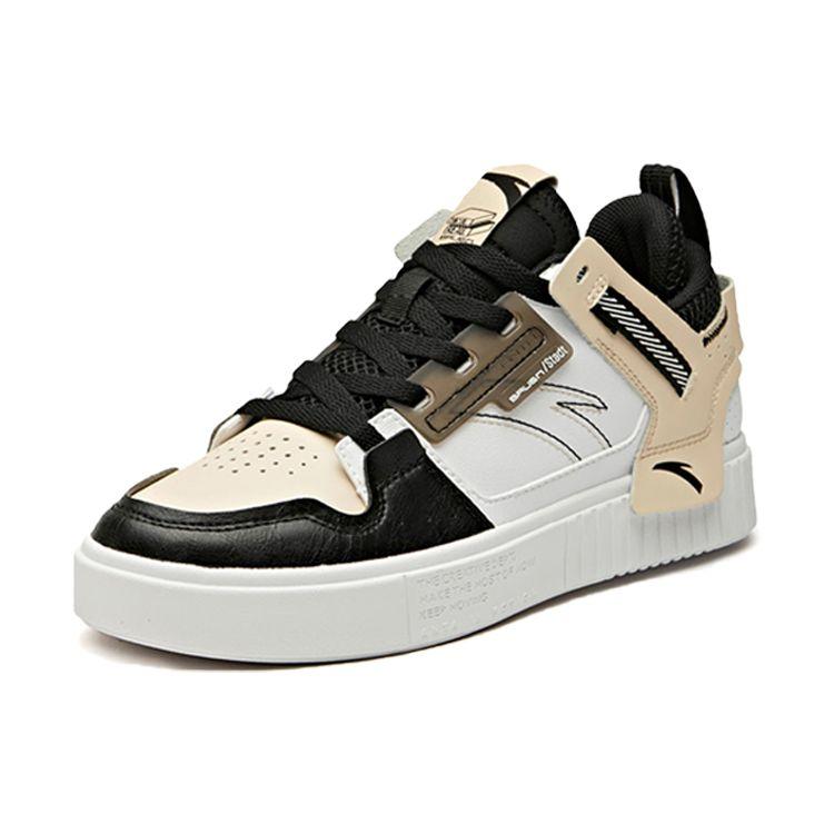 Anta Trendy Wear-Resistant Non-Slip Low-Top Casual Sneakers Women sneakers Black White 92948063-6