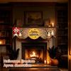 Festive Christmas Fireplace Mantel Scarf Holiday Table Runner for Winter Home Decor