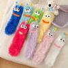 1 Pair Christmas Stockings Funny Monster Socks Autumn Winter Coral Fleece Floor Fuzzy Socks Couple Sleep Sock