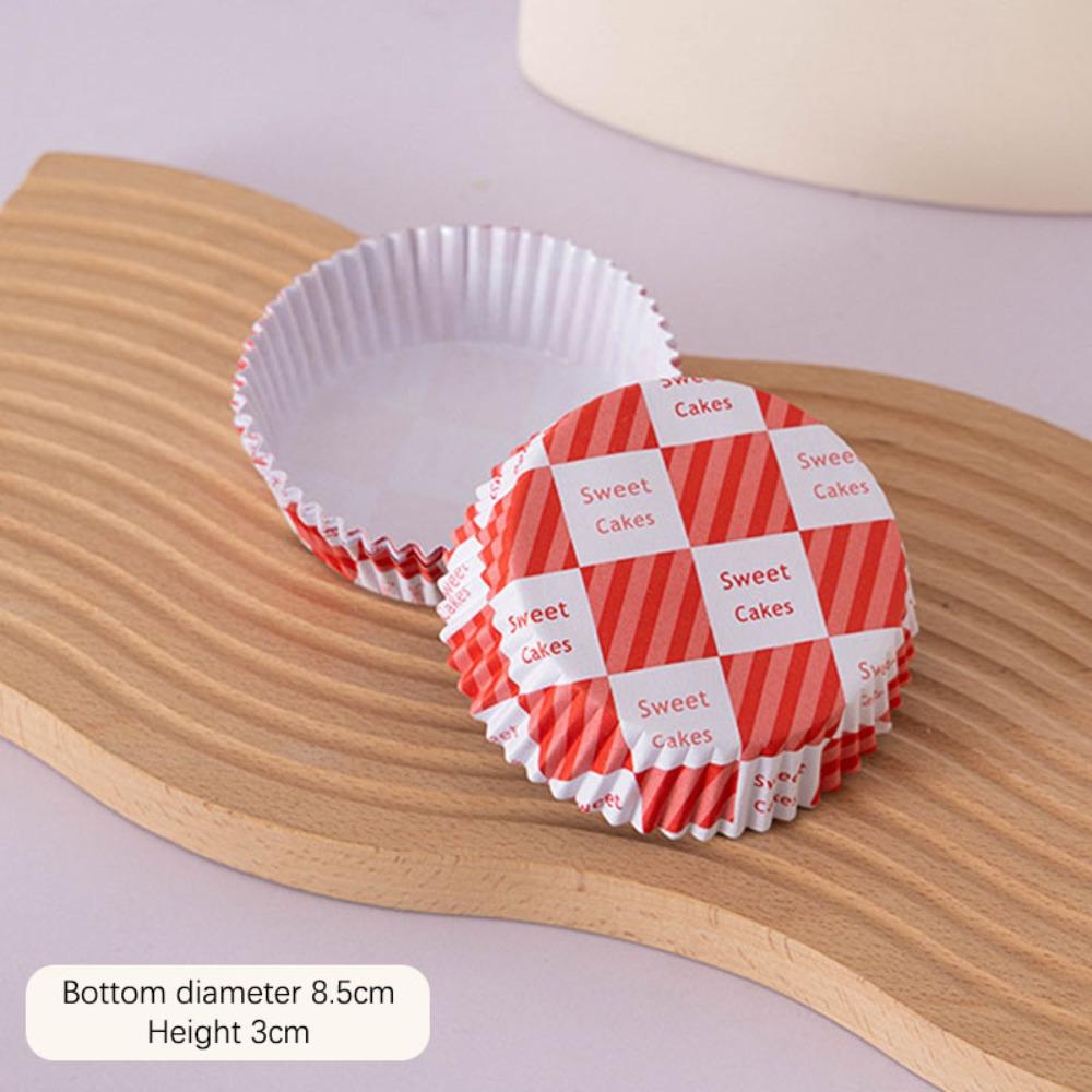 100Pcs Oil-proof Cake Base Trays Disposable Baking Cups Cupcake Liners  for Birthday Party Decor